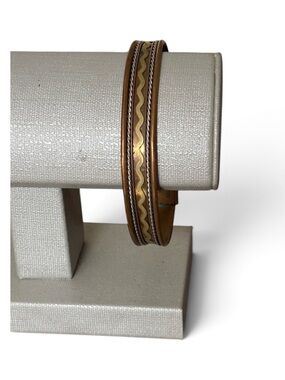 Hand Crafted Brass Copper Silver Cuff Bracelet